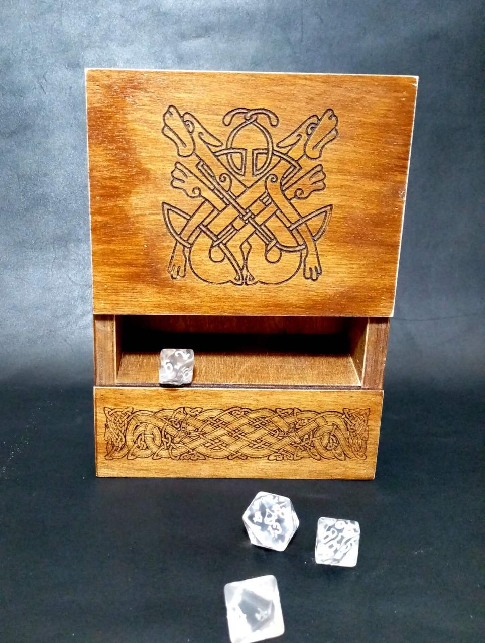 Dice Tower/Підземелля і Дракони/Маска для кидання кубиків/Dice Tower "DnD" з гравіюванням