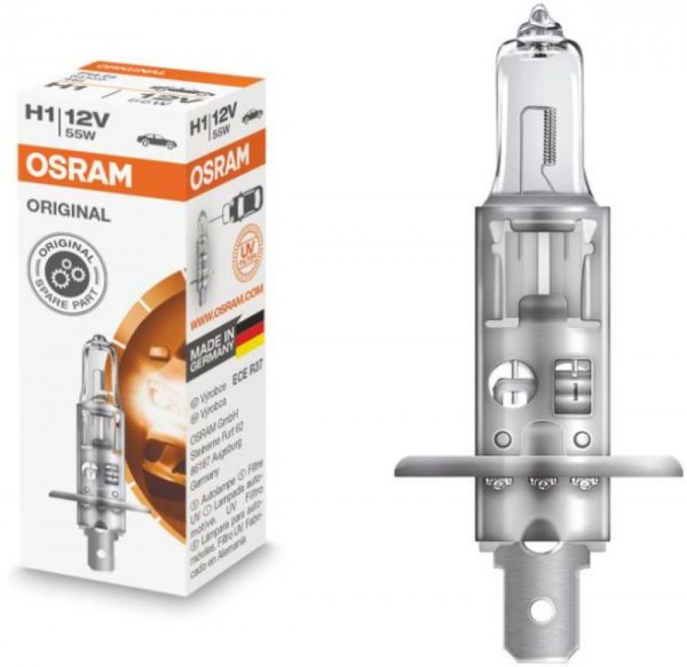 Лампа галогенна H1 12 V 55 W P14.5S OSRAM 64150