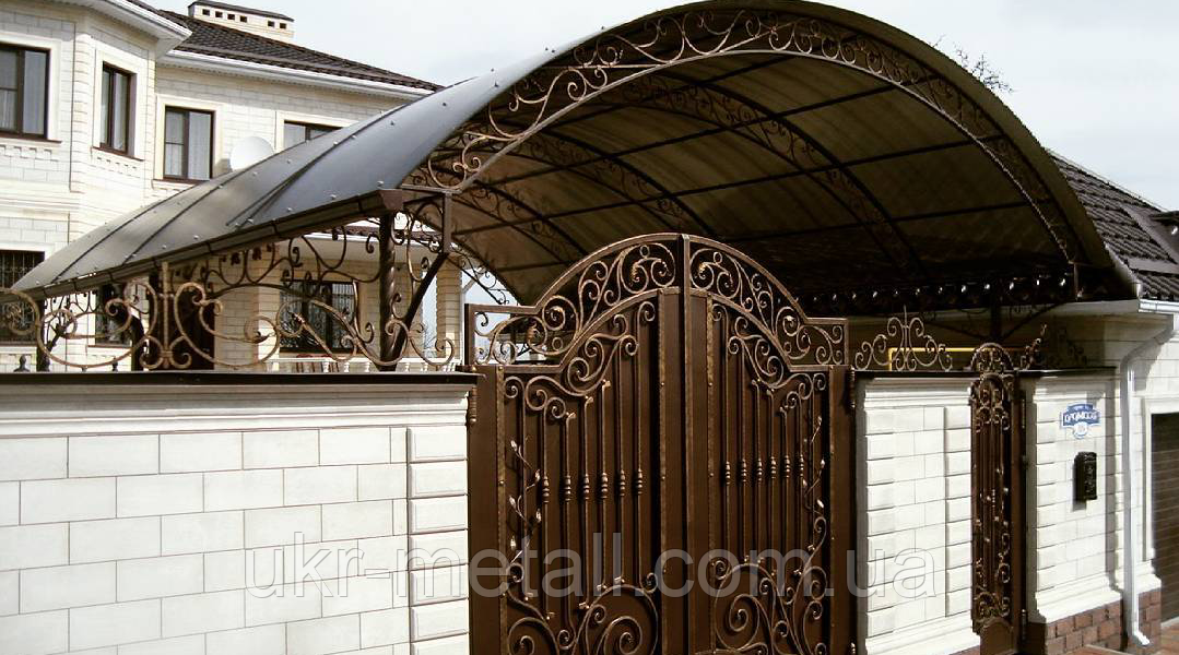 Елітні навіси з монолітного полікарбонату для Вашего автомобіля, фото 1