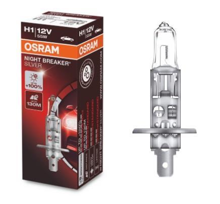 Лампа галогенная H1 12V 55W P14.5S NIGHT BREAKER ® SILVER OSRAM 64150 NBS