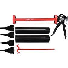 ПИСТОЛІТ ДЛЯ ЗАТИРКИ ШВІВ YATO 330 X 60 ММ СМІННИМ НАСАДКАМИ, фото 1