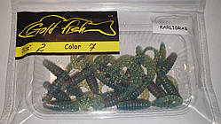 Силікон Кирлиграб 2" сьедобный "Gold fish" color 7