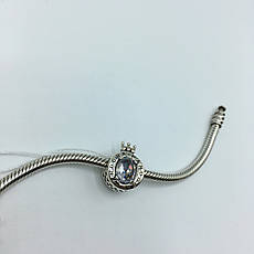 Шарм Бусина Корона Фіаніт Срібло 925