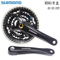 Натуральный продукт Shimano FC-M361 диаметра окружности болтов (горный велосипед 6/7/ 8-Скорость origi XMN-026