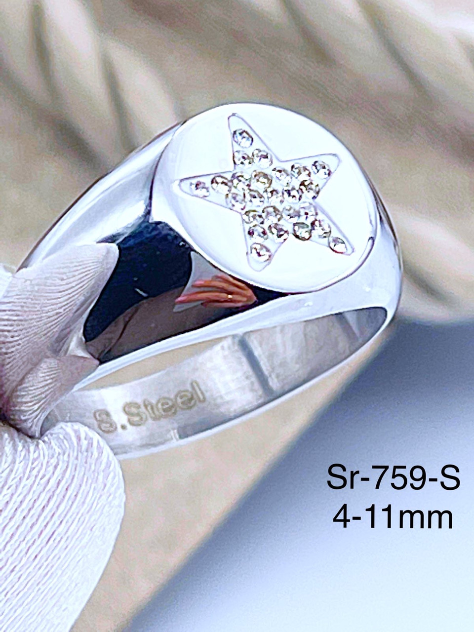 Каблучка Stainlees Steel (преміум) Sr-759(6,7,8,9)