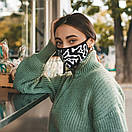 Захисна маска Sammy Icon чорно-біла Tobu mask, фото 2