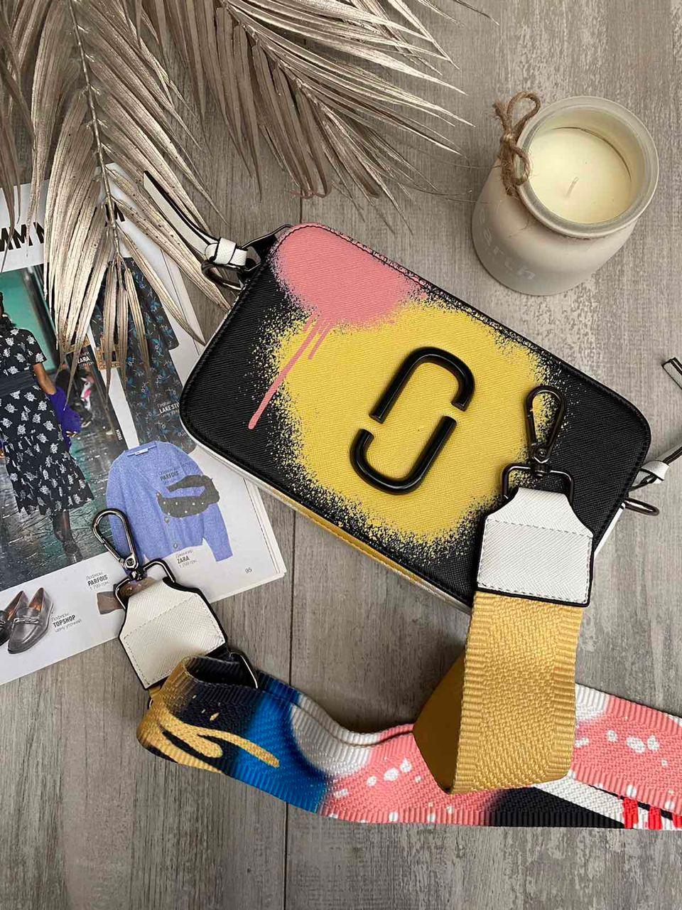 Жіноча сумка-клатч через плече Marc Jacobs Snapshot Camera Bag Airbrushed black