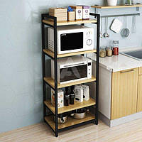 Стеллаж кухонный Loft Classic металлический в стиле Лофт 1400х600х400 СТЖ1193