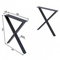 Опора для столу Loft Classic в стилі Лофт 720х650мм Артхаус, Ніжка для столу металева, Ніжки лофт стіл для