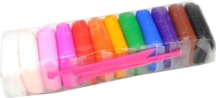 Маса для ліплення самозастигаюча 12 кольорів, фото 1