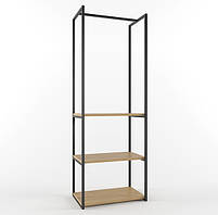 Вішалка рейл Loft Classic "Шоурум 8" в стилі Лофт 1800х600х400 ВШ49