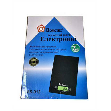 Ваги кухонні електронні DOMATEC MS-912 ДО 5KG/ 0.1GR, фото 2