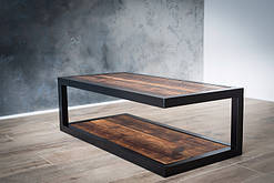 Журнальний, кавовий столик Loft Classic в стилі Лофт 1200х600х400 Прага максі