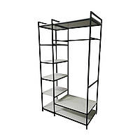 Вішалка стійка для одягу Loft Classic в стилі Лофт 2100х1200х600мм ВШ107