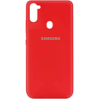 Силиконовый чехол Silicone Cover на телефон Samsung Galaxy A11/Самсунг А11