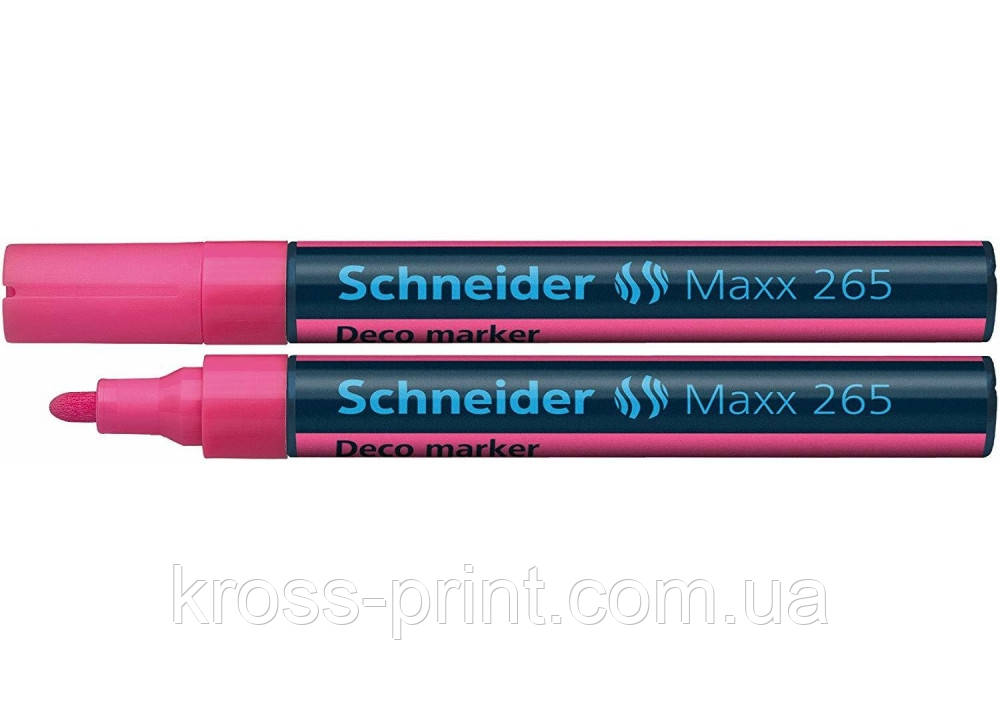 Маркер крейдяний SCHNEIDER MAXX 265 2-3 мм, рожевий