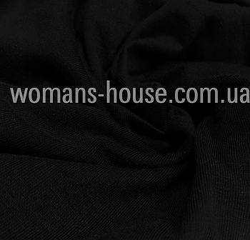 Ткань кулір стрейч Туреччина 190 г./м2 (футболкова) Чорний