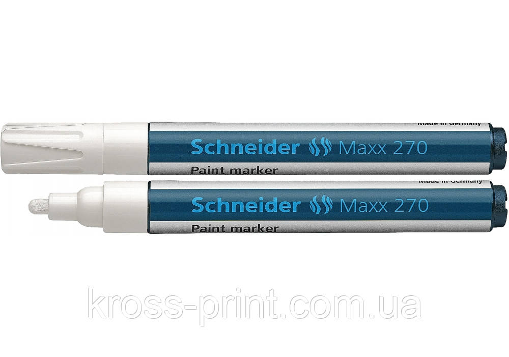 Маркер для декоративних і промислових робіт SCHNEIDER MAXX 270 2-3 мм, білий