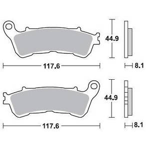 Мотоколодки SBS 828HS аналог Ferodo FDB2196,TRW MCB776,EBC FA388,BREMBO 07HO57SA ,Braking 910CM55, фото 3