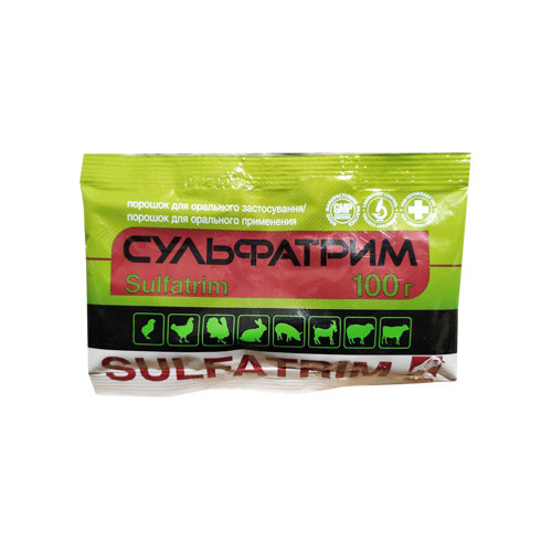 Сульфатрим порошок оральний 100 г O.L.KAR, фото 1