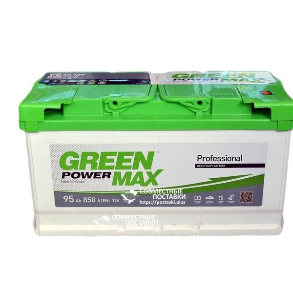 Аккумулятор Green Power Max 95 А.З.Е. со стандартными клеммами | R, EN850 (Европа)