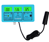 Стаціонарний комбінований монітор РН-117 pH, EC, CF, TDS, Temp - monitor, фото 2