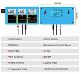 Стаціонарний комбінований монітор РН-215 pH, Salinity, Temp для акваріума, фото 6
