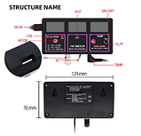 Стаціонарний комбінований монітор РН-217 pH, EC, TDS, Temp, RH- метр для акваріума, фото 4
