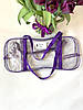Сумка прозора в пологовому будинку Momy Bag, розмір - S, колір - фіолетовий., фото 4