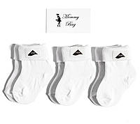 Набор детские хлопковые носки Mommy Bag 0-12 мес 3 пары №26 в упаковке