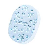 Многофункциональная губка мягкая, мочалка для купания детская с рождения BabyOno, голубая