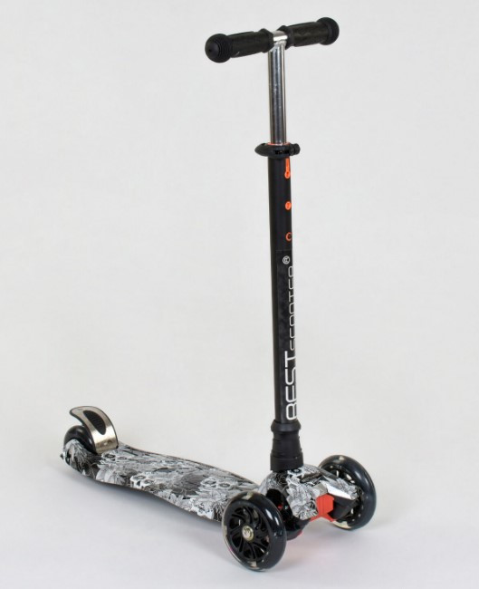 Самокат триколісний дитячий Maxi Best Scooter А 25465 /779-1320 колеса світяться