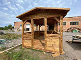 Альтанка брашірованная з термобруса 4.5х3 м від виробника Thermo Outdoor Gazebo 160, фото 7