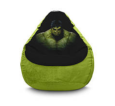 Крісло мішок "Hulk. Portrait" Флок