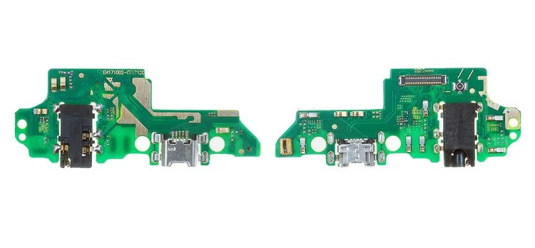 Шлейф (Flat cable) Huawei Honor 7X Dual Sim (BND-L21) з роз'ємом зарядки і компонентами, фото 1