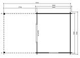 Модульний садовий будиночок 6,0x3,0м Gartenhäuser-58, фото 3