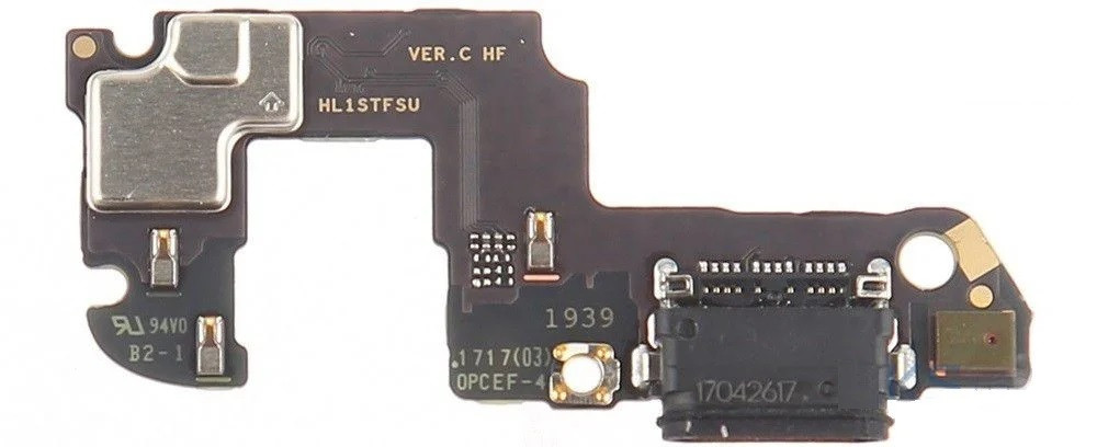 Шлейф (Flat cable) Huawei Honor 9 (STF-L09 | STF-L19) з роз'ємом зарядки, з мікрофоном Тип-З