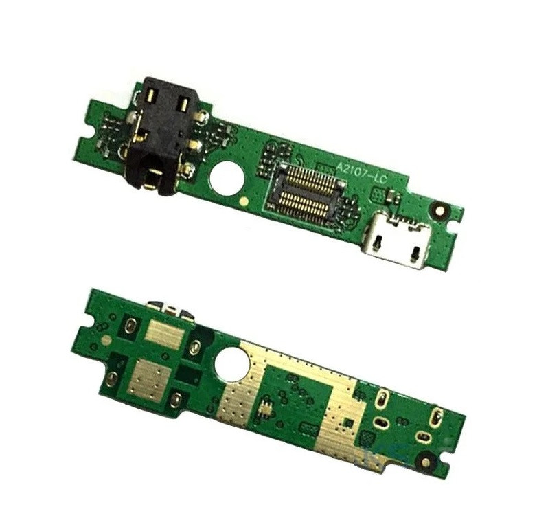 Шлейф (Flat cable) Lenovo A2107 | A2207 з роз'ємом зарядки, роз'єм навушників, плата зарядки, фото 1