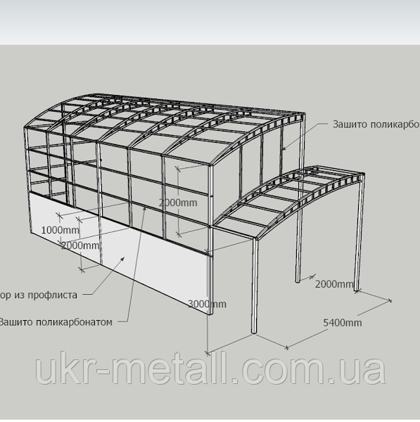 Навесы из поликарбоната всех видов для автомобиля уже строим 7 лет - фото 6 - id-p960865091
