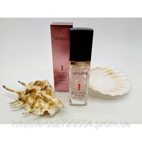 База-емульсія під макіяж Venzen Beauty Before MakeUp Emulsion з перламутровою пудрою Вэнзен