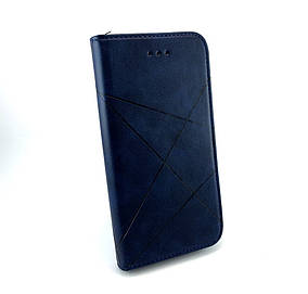 Samsung M31s, M317 чохол книжка боковий з підставкою протиударний Avantis Business синій