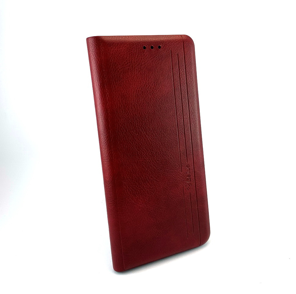 Samsung Galaxy A02s, A025 чохол книжка бічний з підставкою Leather Gelius червоний