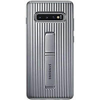 Оригинальный чехол Samsung Protective Standing Cover Silver для Galaxy S10 SM-G973