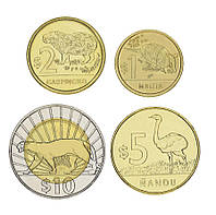 Уругвай набір з 4 монет 2011-2012 UNC 1, 2, 5, 10 песо