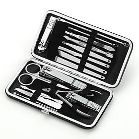 Манікюрний набір з 16 предметів у футлярі. Набір для манікюру і педикюру в чохлі