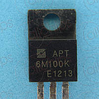 MOSFET N-канал 1000В 6А 2.5Ом Microsemi APT6M100K TO220