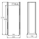 Прохідний металодетектор ZKTeco ZK-D1065S, фото 3