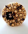 Букет з цукерок Ferrero Rocher Романтичний кавовий, фото 2