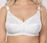 Бюстгальтер з м'якою чашкою для великих грудей, без кісточок, бежевий, фото 5