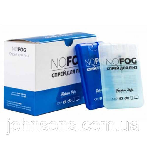 NOFOG спрей для лінз 20мл + серветка з мікрофібри, спрей від запотівання окулярів, Fashion Style NoFog спрей, фото 1